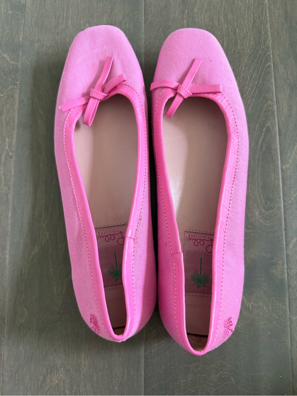 Lilly Pulitzer Pink Ballet Flats with Bow